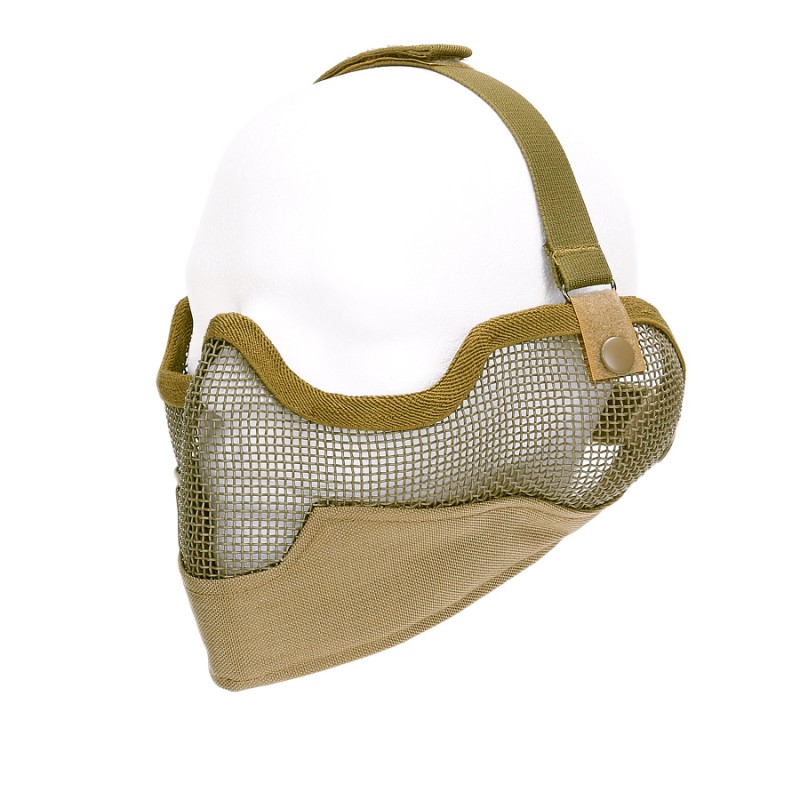 Airsoft metal mesh protective mash with ear protection