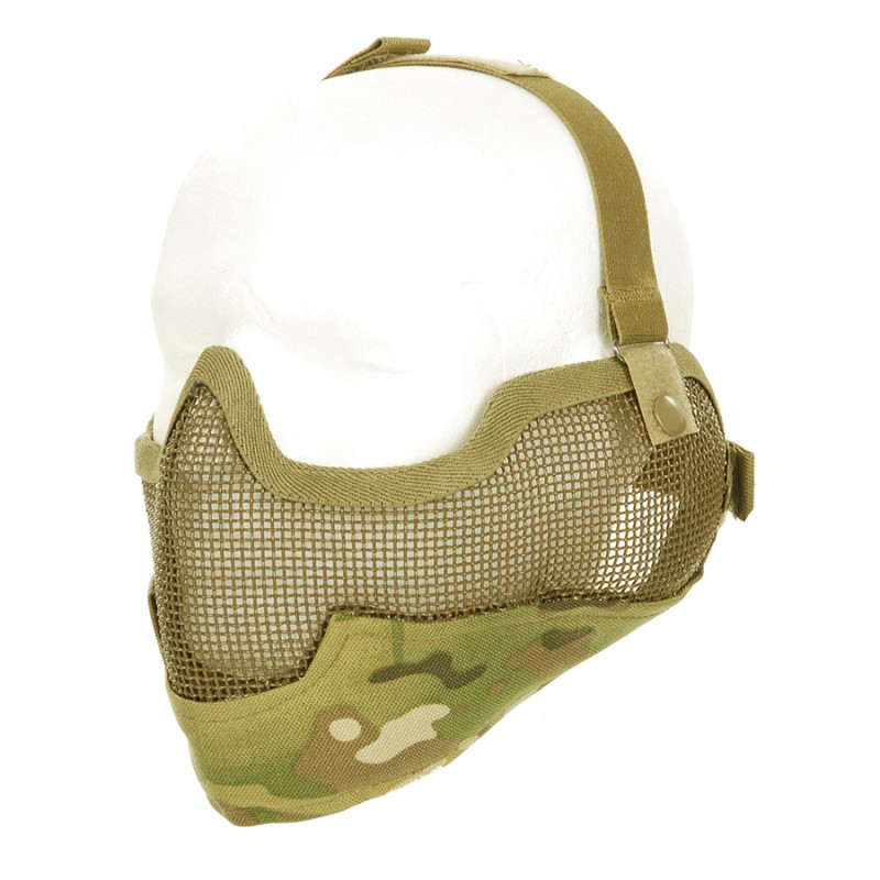 Airsoft metal mesh protective mash with ear protection